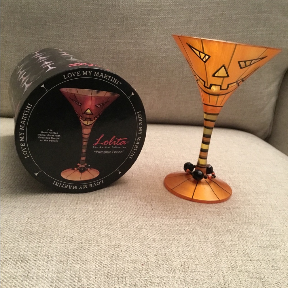 Lolita pumpkin potion martini glass